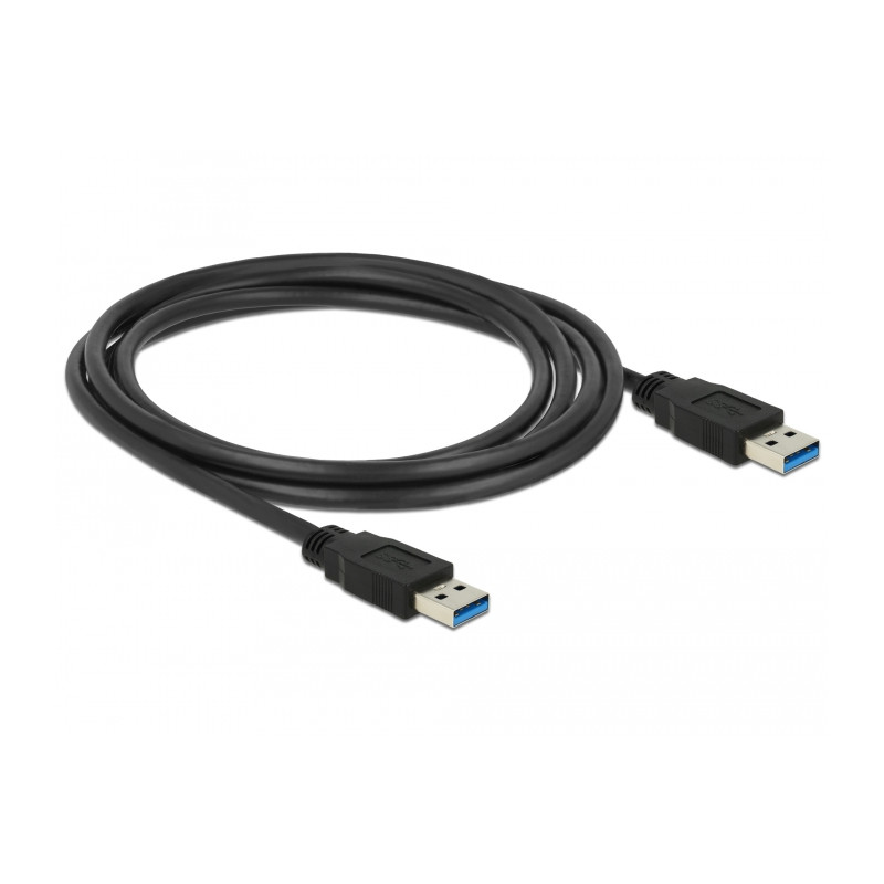 Delock USB 5 Gbps Kabel Typ-A Stecker zu Typ-A Stecker 2 m schwarz