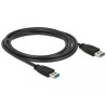 Delock USB 5 Gbps Kabel Typ-A Stecker zu Typ-A Stecker 2 m schwarz