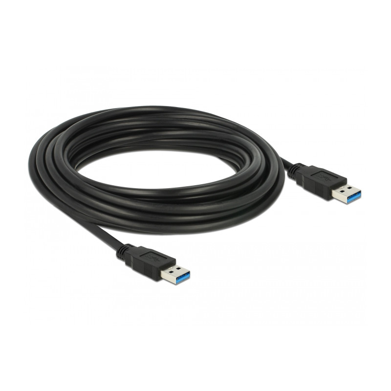 Delock USB 5 Gbps Kabel Typ-A Stecker zu Typ-A Stecker 5 m schwarz