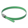 Delock Edelstahlkabelbinder L 400 x B 4,6 mm grün 10 Stück