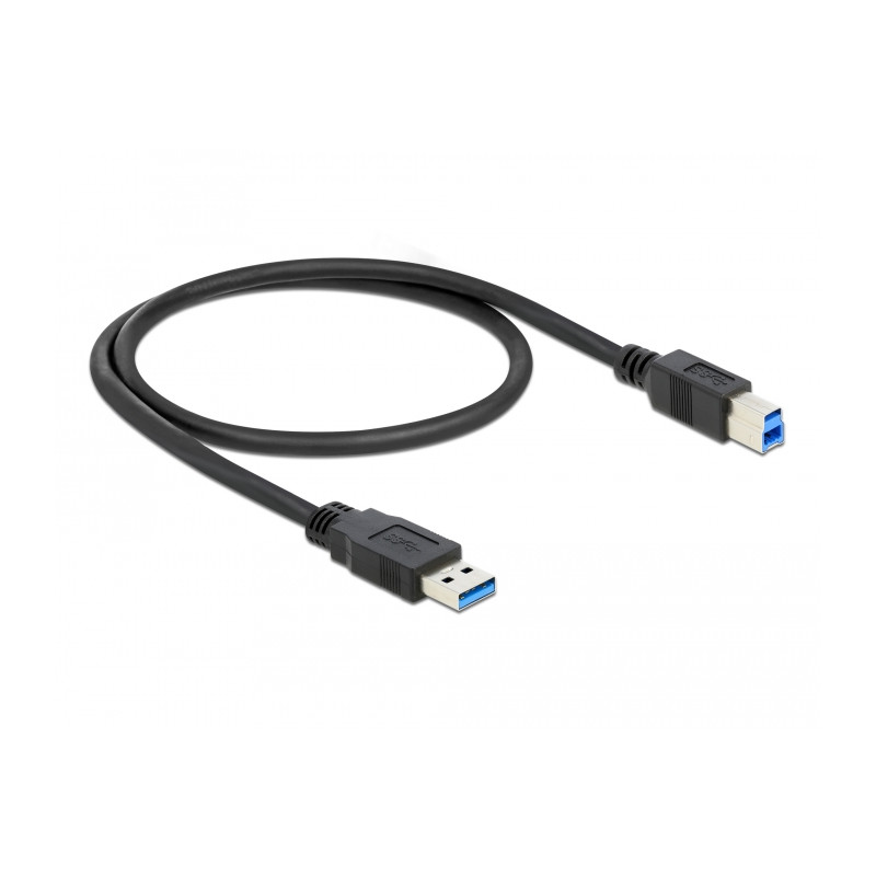 Delock USB 5 Gbps Kabel Typ-A Stecker zu Typ-B Stecker 0,5 m schwarz