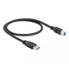 Delock USB 5 Gbps Kabel Typ-A Stecker zu Typ-B Stecker 0,5 m schwarz