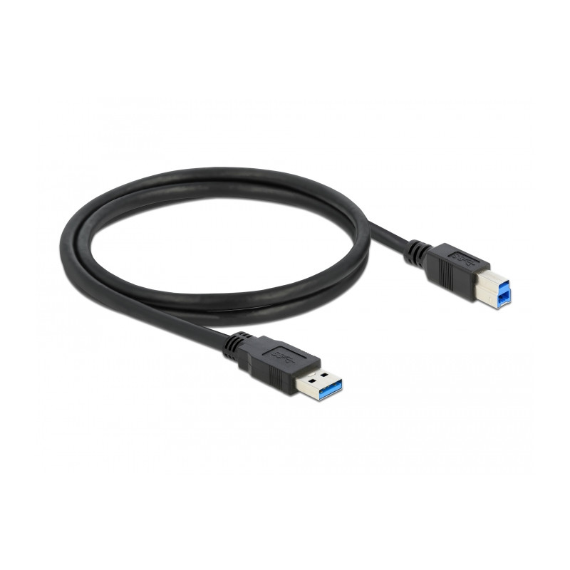 Delock USB 5 Gbps Kabel Typ-A Stecker zu Typ-B Stecker 1 m schwarz