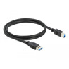 Delock USB 5 Gbps Kabel Typ-A Stecker zu Typ-B Stecker 1 m schwarz