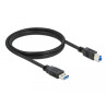 Delock USB 5 Gbps Kabel Typ-A Stecker zu Typ-B Stecker 1,5 m schwarz