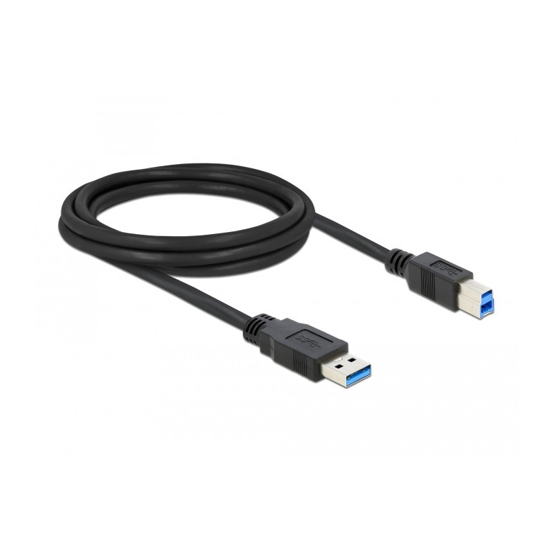 Delock USB 5 Gbps Kabel Typ-A Stecker zu Typ-B Stecker 2 m schwarz