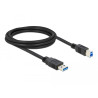 Delock USB 5 Gbps Kabel Typ-A Stecker zu Typ-B Stecker 2 m schwarz
