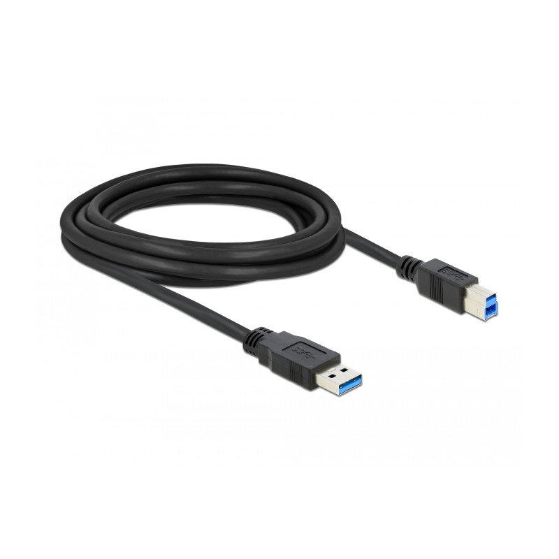 Delock USB 5 Gbps Kabel Typ-A Stecker zu Typ-B Stecker 3 m schwarz