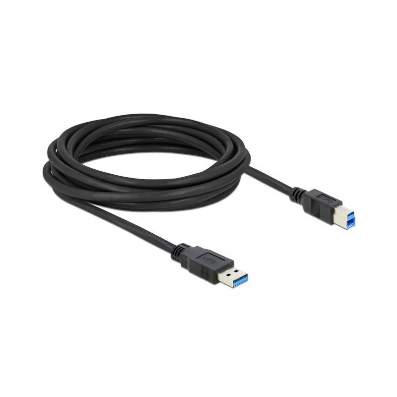 Delock USB 5 Gbps Kabel Typ-A Stecker zu Typ-B Stecker 5 m schwarz