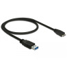 Delock USB 5 Gbps Kabel Typ-A Stecker zu Typ Micro-B Stecker 0,5 m schwarz