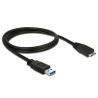 Delock USB 5 Gbps Kabel Typ-A Stecker zu Typ Micro-B Stecker 1 m schwarz