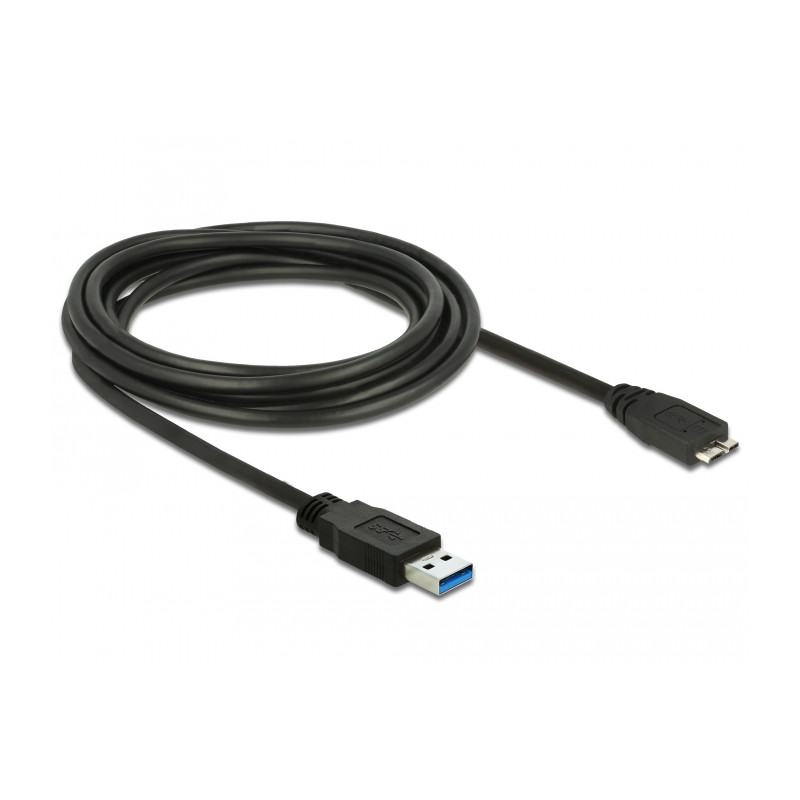 Delock USB 5 Gbps Kabel Typ-A Stecker zu Typ Micro-B Stecker 3 m schwarz