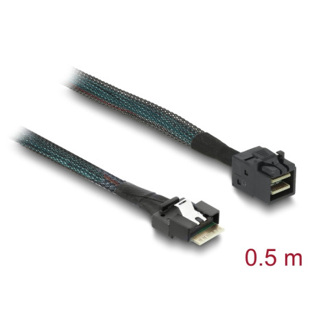 Delock Kabel Slim SAS SFF-8654 4i - Mini SAS HD SFF-8643 50 cm