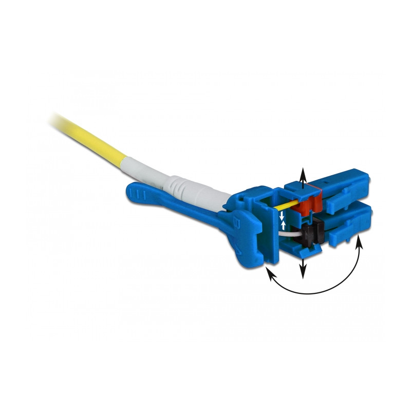 Delock Kabel Lichtwellenleiter LC - LC Singlemode OS2 Uniboot 2 m