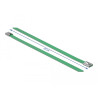 Delock Edelstahlkabelbinder L 200 x B 7,9 mm grün 10 Stück