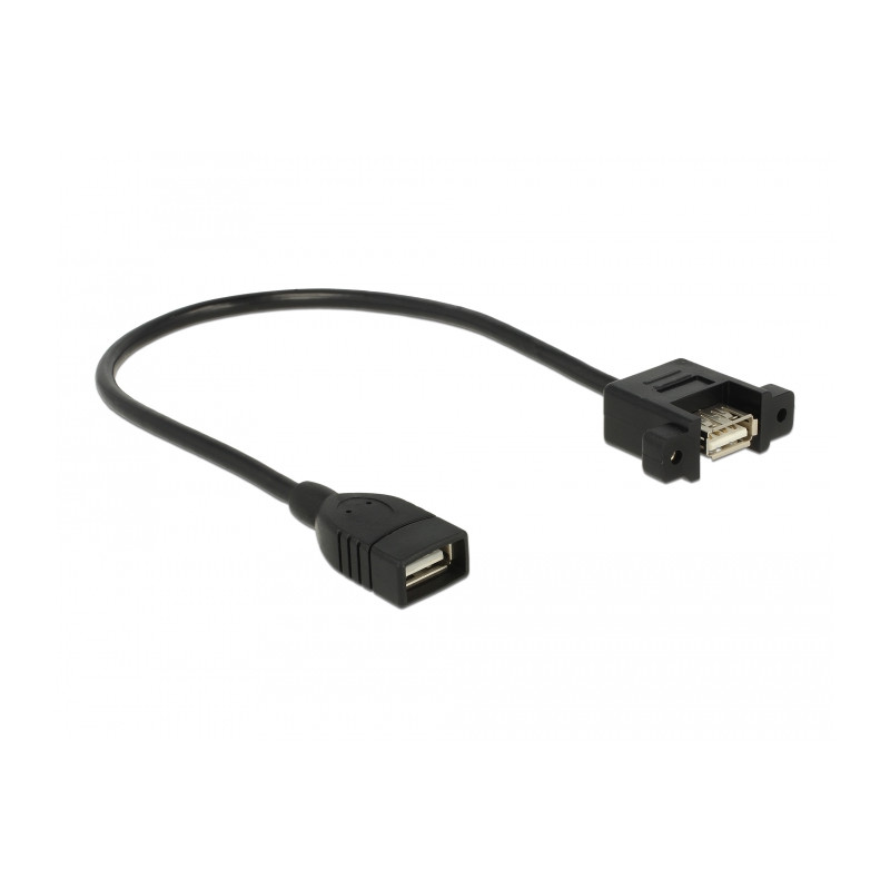 Delock Kabel USB 2.0 Typ-A Buchse - USB 2.0 Typ-A Buchse zum Einbau 0,25 m