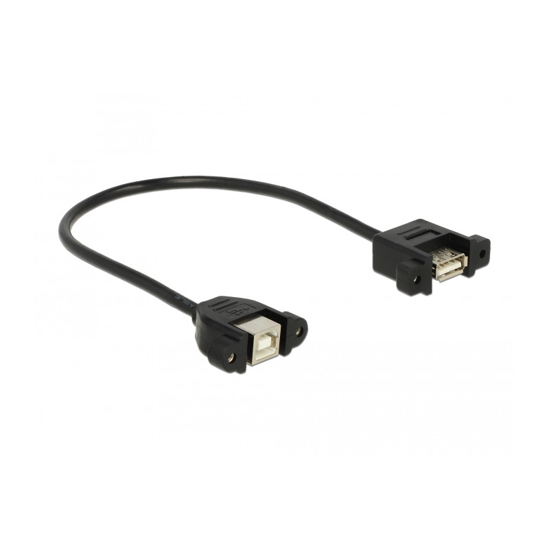 Delock Kabel USB 2.0 Typ-B Buchse zum Einbau - USB 2.0 Typ-A Buchse zum Einbau 25 cm