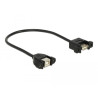 Delock Kabel USB 2.0 Typ-B Buchse zum Einbau - USB 2.0 Typ-A Buchse zum Einbau 25 cm