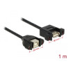 Delock Kabel USB 2.0 Typ-B Buchse zum Einbau - USB 2.0 Typ-A Buchse zum Einbau 1 m