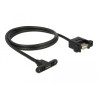 Delock Kabel USB 2.0 Micro-B Buchse zum Einbau - USB 2.0 Typ-A Buchse zum Einbau 1 m