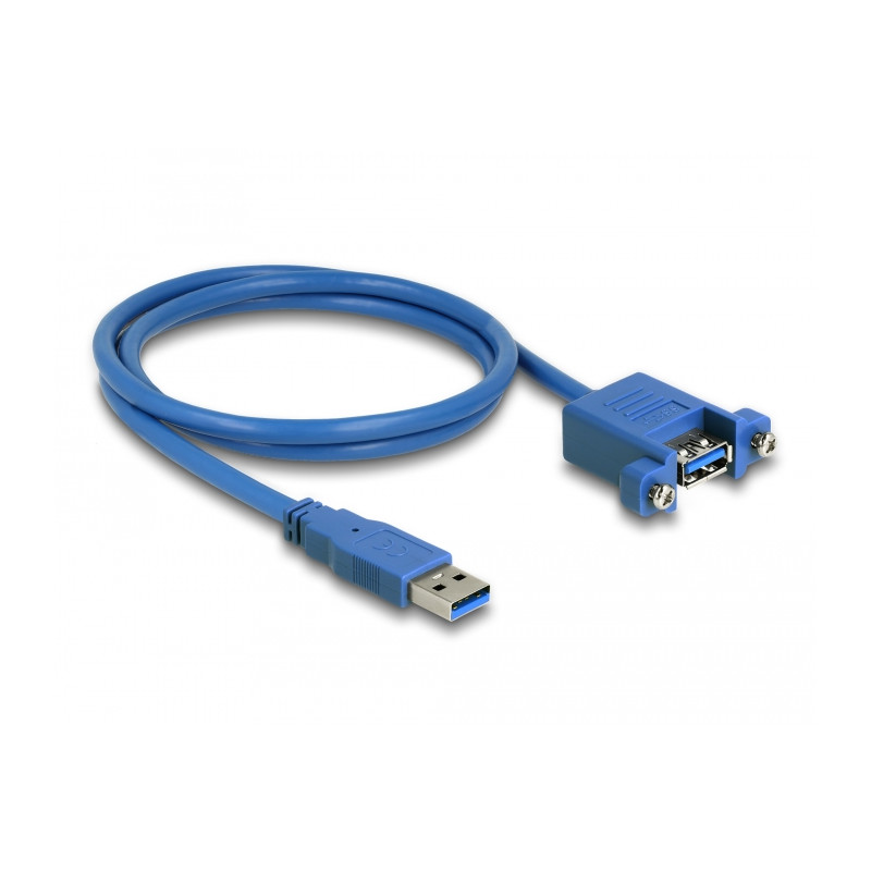Delock USB 5 Gbps Kabel Typ-A Stecker zu USB 5 Gbps Typ-A Buchse zum Einbau 1 m