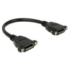Delock Kabel DisplayPort 1.2 Buchse - DisplayPort Buchse zum Einbau 4K 60 Hz 0,25 m