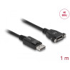 Delock Kabel DisplayPort 1.2 Stecker - DisplayPort Buchse zum Einbau 4K 60 Hz 1 m