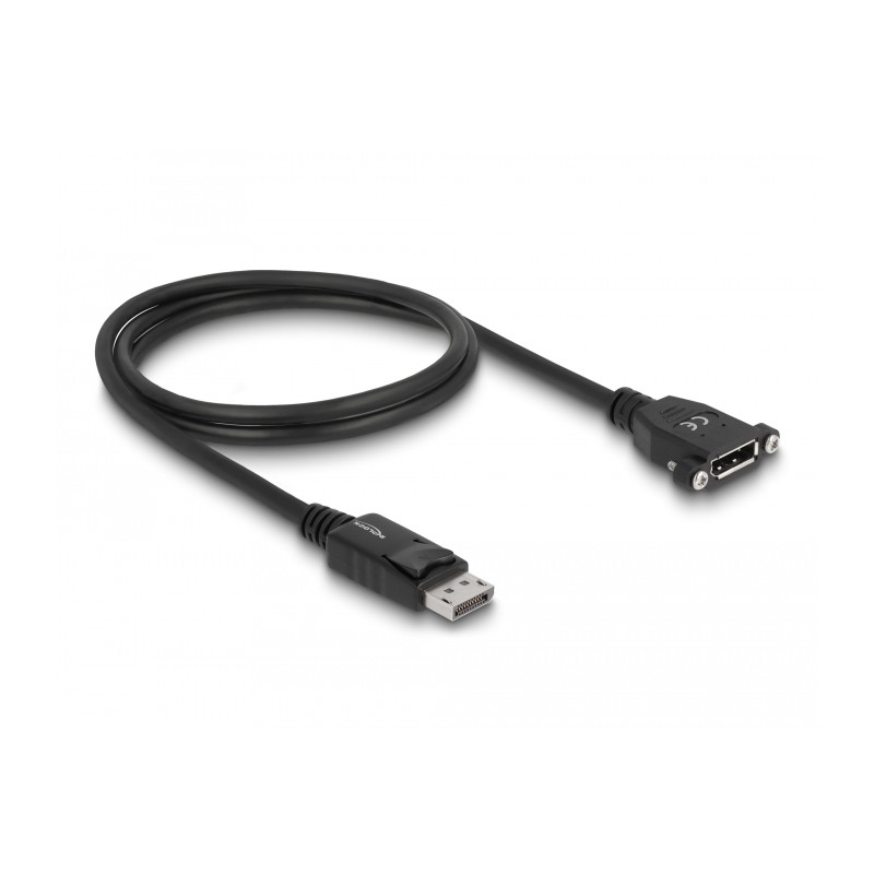 Delock Kabel DisplayPort 1.2 Stecker - DisplayPort Buchse zum Einbau 4K 60 Hz 1 m