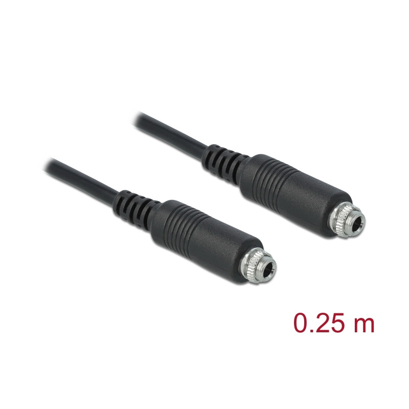 Delock Kabel Audio Klinke 3,5 mm Buchse zum Einbau - Audio Klinke 3,5 mm Buchse zum Einbau 3 Pin 25 cm