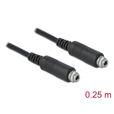 Delock Kabel Audio Klinke 3,5 mm Buchse zum Einbau - Audio Klinke 3,5 mm Buchse zum Einbau 3 Pin 25 cm