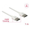 Delock Kabel High Speed HDMI mit Ethernet - HDMI-A Stecker - HDMI-A Stecker 3D 4K 1 m Slim High Quality