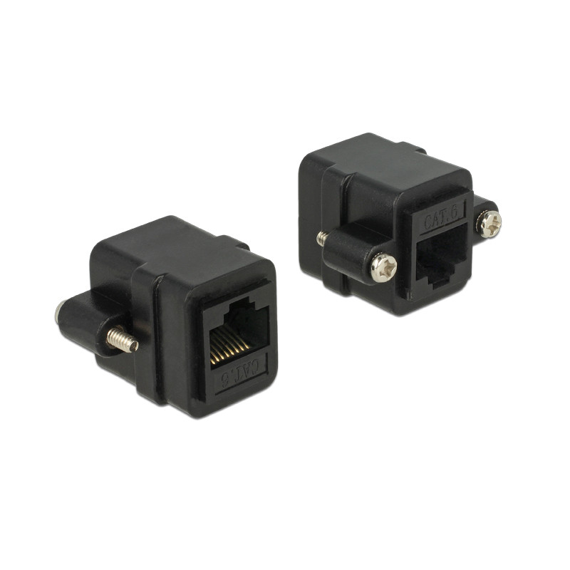 Delock Adapter RJ45 Buchse - RJ45 Buchse zum Einbau Cat.6 UTP