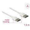 Delock Kabel High Speed HDMI mit Ethernet - HDMI-A Stecker - HDMI-A Stecker 3D 4K 1,5 m Slim High Quality