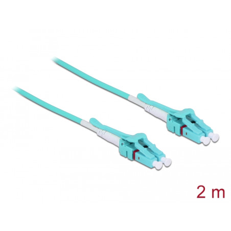 Delock Kabel Lichtwellenleiter LC - LC Multimode OM3 Uniboot 2 m
