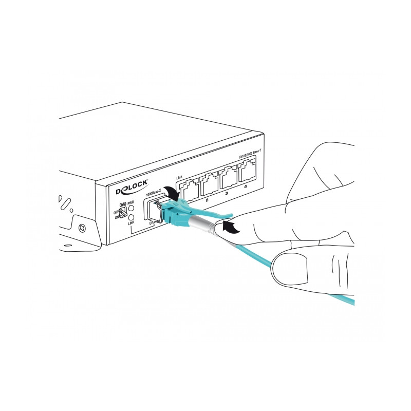 Delock Kabel Lichtwellenleiter LC - LC Multimode OM3 Uniboot 2 m