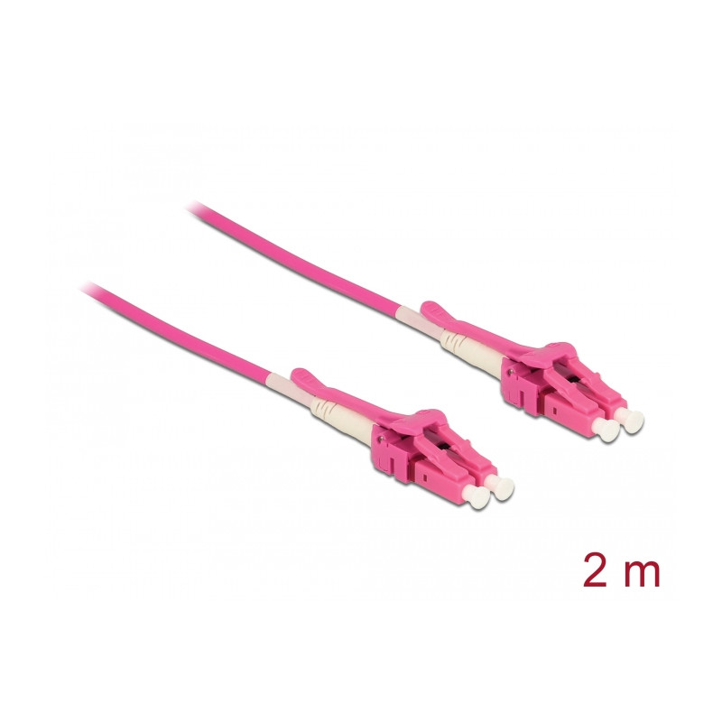 Delock Kabel Lichtwellenleiter LC - LC Multimode OM4 Uniboot 2 m