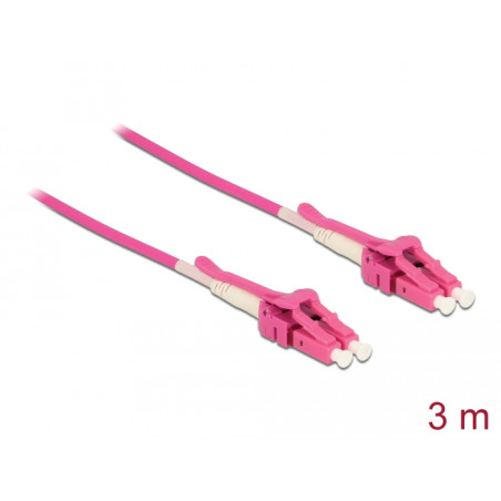 Delock Kabel Lichtwellenleiter LC - LC Multimode OM4 Uniboot 3 m
