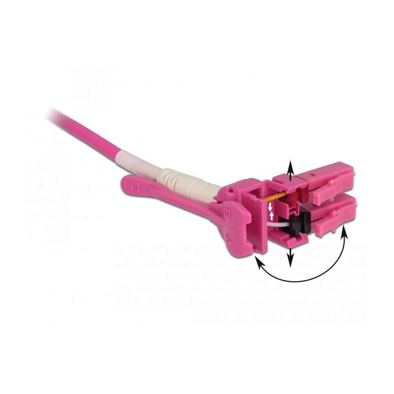 Delock Kabel Lichtwellenleiter LC - LC Multimode OM4 Uniboot 3 m