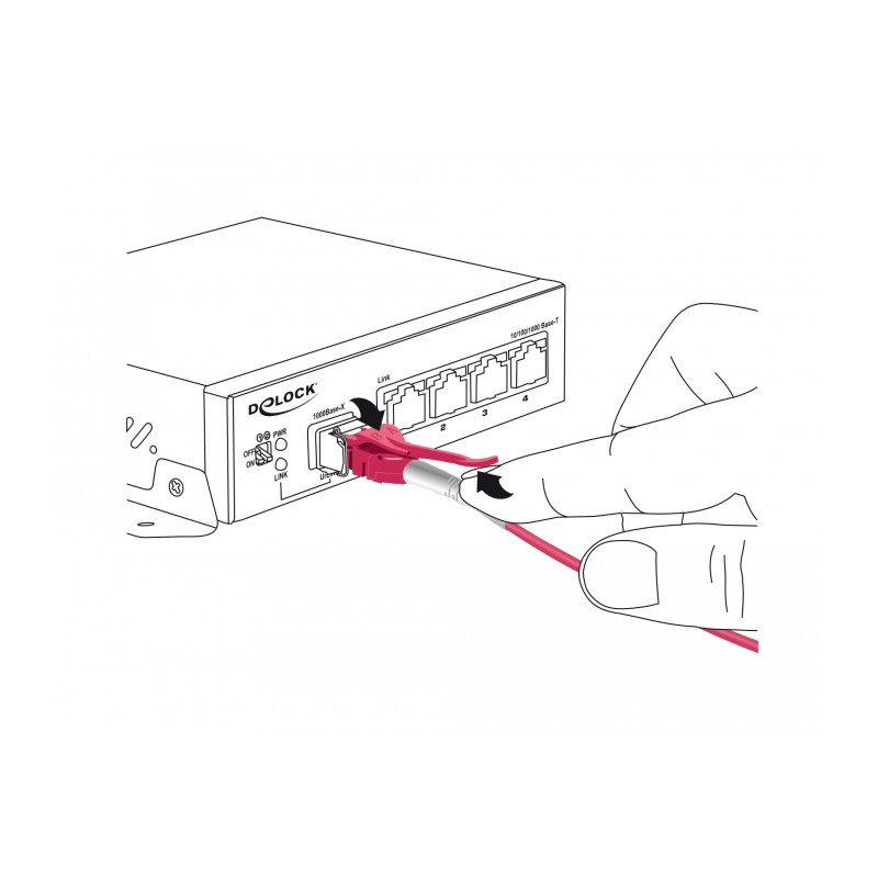 Delock Kabel Lichtwellenleiter LC - LC Multimode OM4 Uniboot 10 m