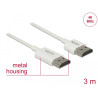 Delock Kabel High Speed HDMI mit Ethernet - HDMI-A Stecker - HDMI-A Stecker 3D 4K 3 m Aktiv Slim High Quality
