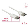 Delock Kabel High Speed HDMI mit Ethernet - HDMI-A Stecker - HDMI-A Stecker 3D 4K 4,5 m Aktiv Slim High Quality