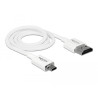 Delock Kabel High Speed HDMI mit Ethernet - HDMI-A Stecker - HDMI Micro-D Stecker 3D 4K 0,5 m Slim High Quality