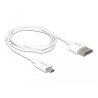 Delock Kabel High Speed HDMI mit Ethernet - HDMI-A Stecker - HDMI Micro-D Stecker 3D 4K 1 m Slim High Quality