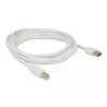 Delock Kabel EASY-USB 2.0 Typ-A Stecker - USB 2.0 Typ-B Stecker 3 m weiß
