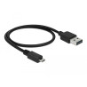 Delock Kabel EASY-USB 2.0 Typ-A Stecker - USB 2.0 Typ Micro-B Stecker 50 cm schwarz