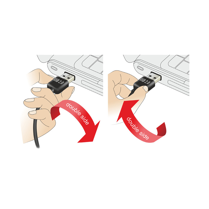 Delock Kabel EASY-USB 2.0 Typ-A Stecker - USB 2.0 Typ Mini-B Stecker 1 m weiß