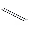 Delock Edelstahlkabelbinder L 200 x B 4,6 mm schwarz 10 Stück