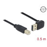 Delock Kabel EASY-USB 2.0 Typ-A Stecker gewinkelt oben / unten - USB 2.0 Typ-B Stecker 0,5 m