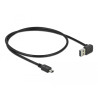 Delock Kabel EASY-USB 2.0 Typ-A Stecker gewinkelt oben / unten - USB 2.0 Typ Mini-B Stecker 0,5 m
