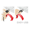 Delock Kabel EASY-USB 2.0 Typ-A Stecker - EASY-USB 2.0 Typ-A Stecker 1 m weiß